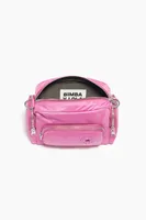 Bolso bandolera M nylon rosa