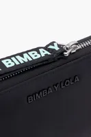 Billetera rectangular nylon negra