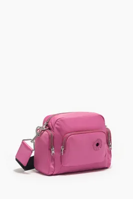 Bolso bandolera M nylon rosa