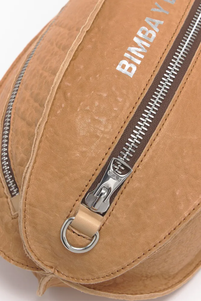 Bolso Pelota L piel camel