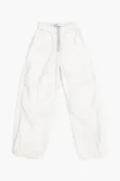 Pantalón parachute gris claro
