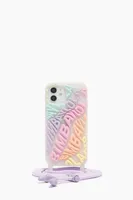 Funda iPhone Pro transparente logo multicolor