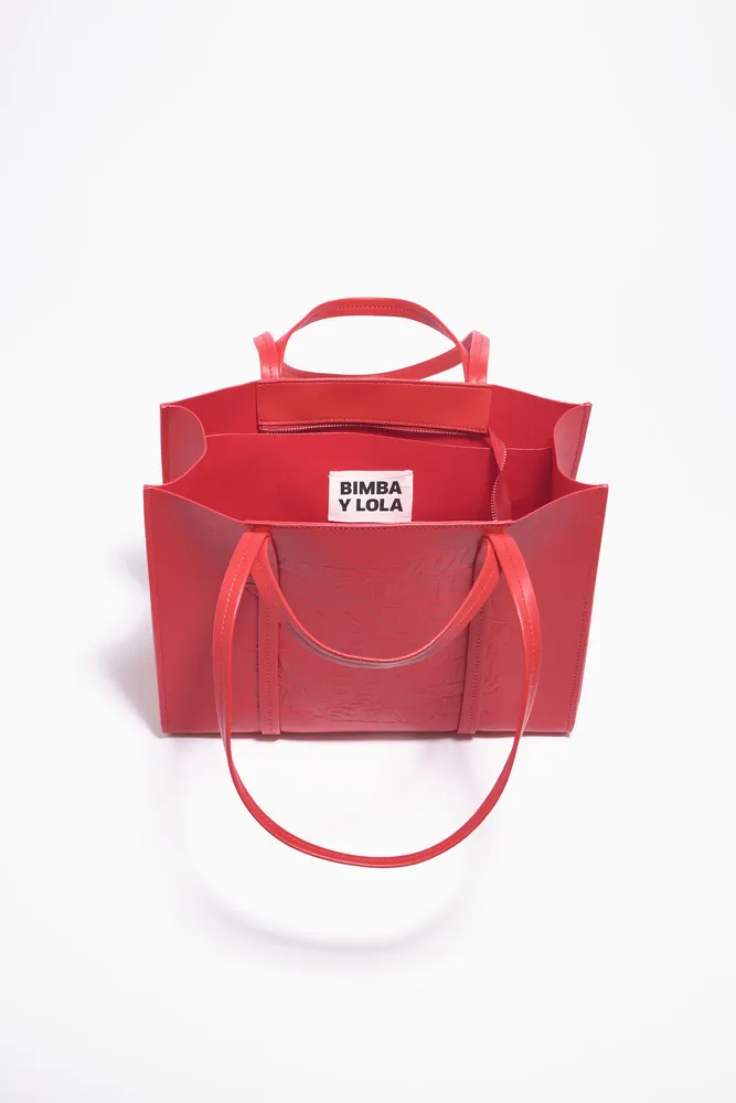 Bolso shopper L rojo