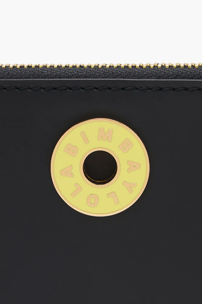 Monedero rectangular piel negro