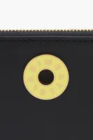 Monedero rectangular piel negro