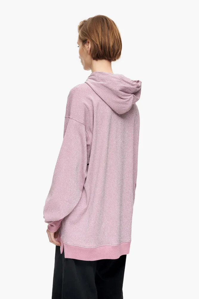 Sudadera algodón rosa