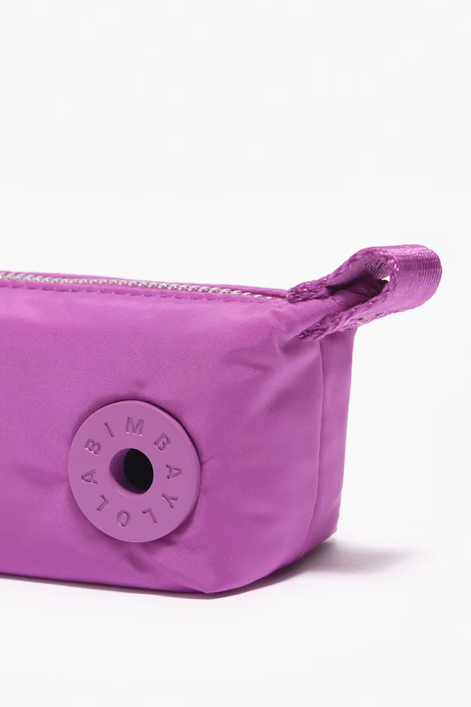 Monedero trapecio nylon rosa