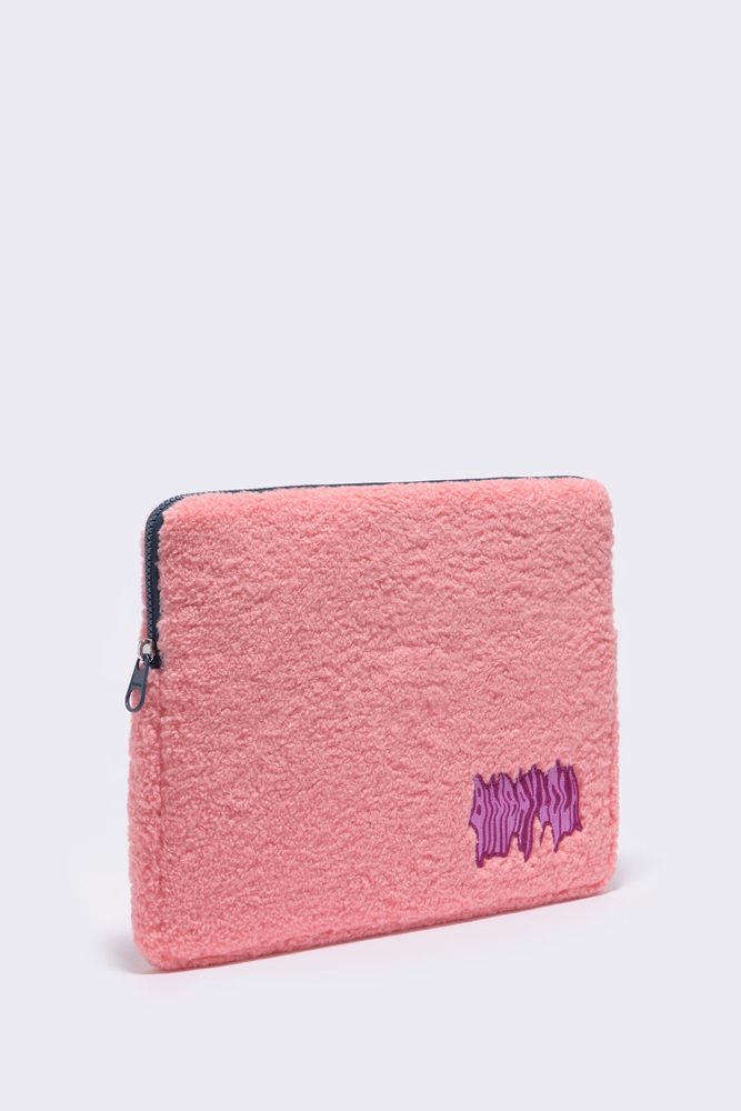 Funda portátil 13,5" pelo rosa