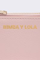 Cartera rectangular piel rosa claro