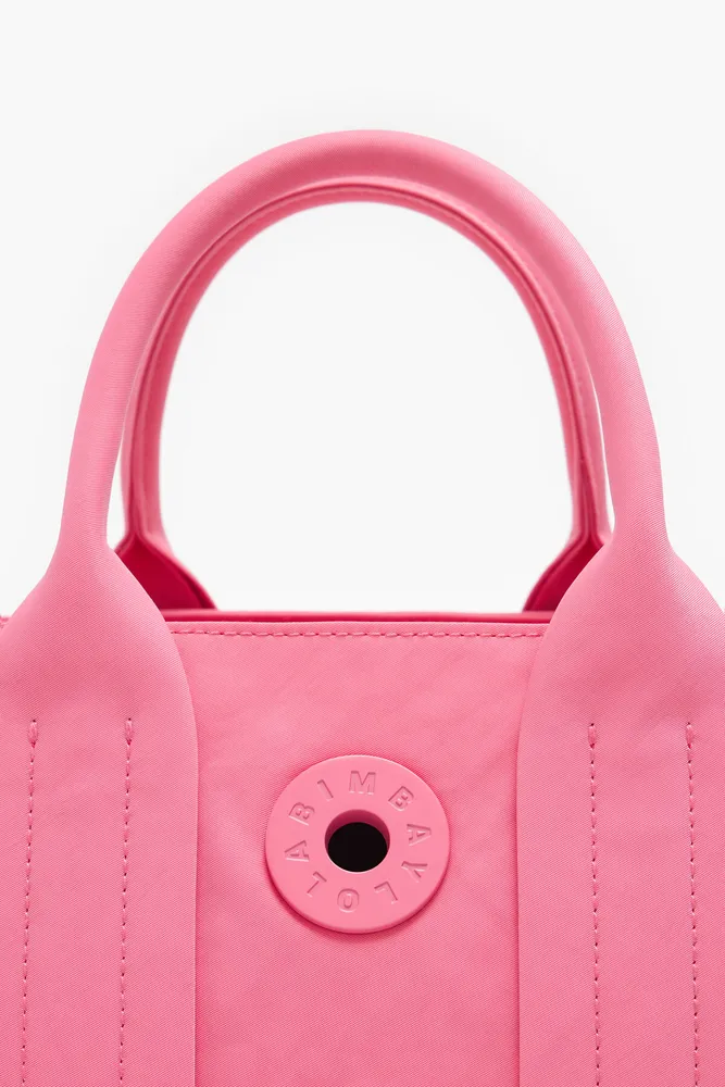 Bolso tote M nylon rosa