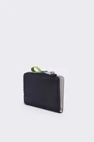 Cartera rectangular nylon negro