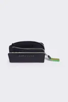 Cartera rectangular nylon negro