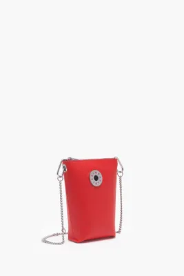 Bolso bandolera XS piel rojo