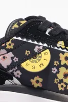 Deportiva runner Pulpo Acrylic Flowers negra