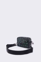 Bolso bandolera S nylon Rainbow Flowers negro