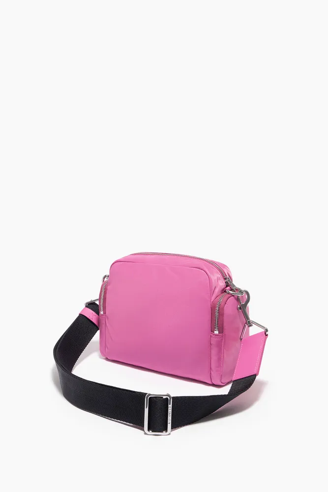 Bolso bandolera M nylon rosa