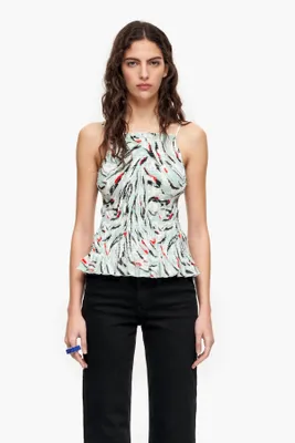 Top print Butterfly Wing menta