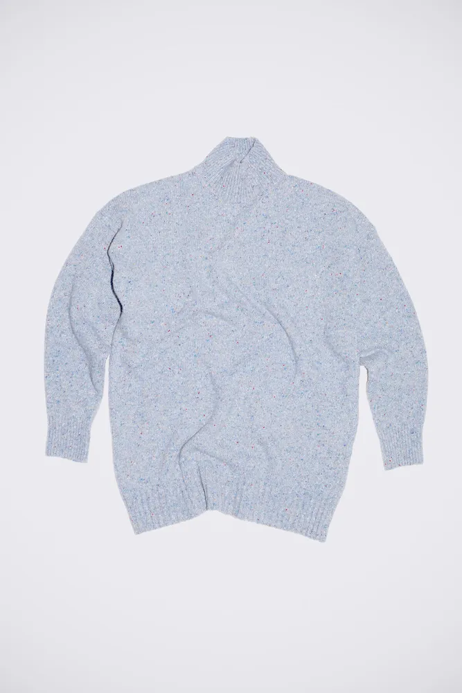 Jersey lana azul melange