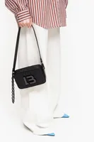 Bolso bandolera XS nylon acolchado negro