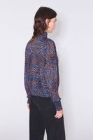 Jersey print Leopard azul