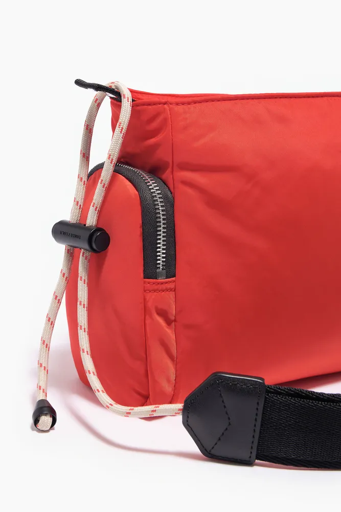 Bolso bandolera S nylon rojo