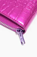 Cartera cocodrilo fucsia