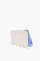 Monedero rectangular piel blanco