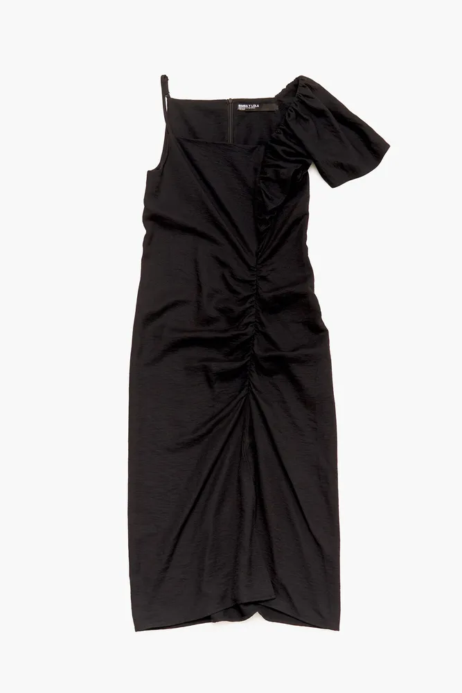 Vestido midi negro