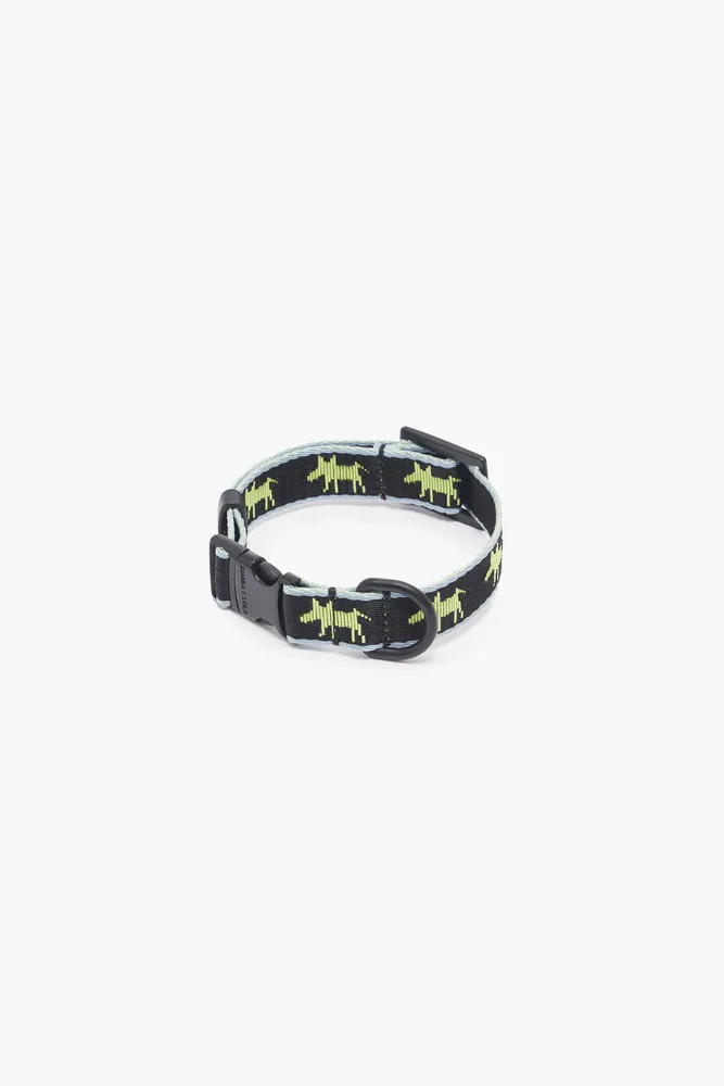 Collar mascota logo Lola negro