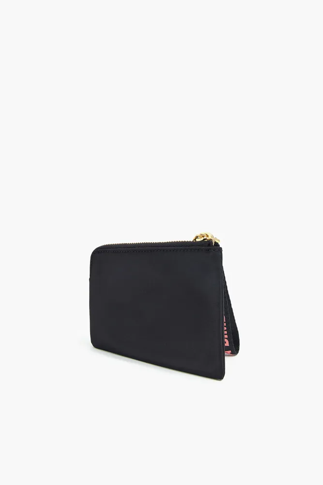 Monedero S nylon negro