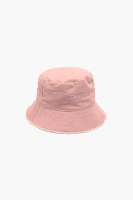 Gorro bucket lavado rosa