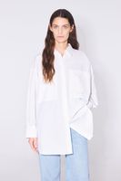 Camisa oversize popelín blanca