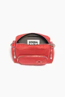 Bolso bandolera M nylon rojo