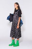 Vestido mini print Spray Dot negro