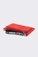 Cartera doble nylon roja