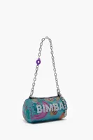 Bolso cilindro malla Bananas Mix agua