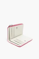 Cartera rectangular cocodrilo rosa