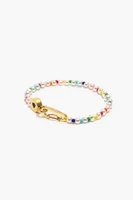 Pulsera perlas y beads multicolor