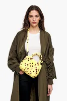 Bolso tote S nylon print Small Hearts amarillo