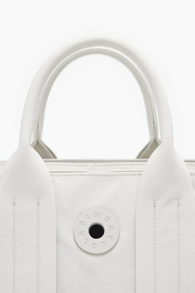 Bolso tote nylon gris