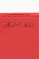 Cartera solapa nylon roja