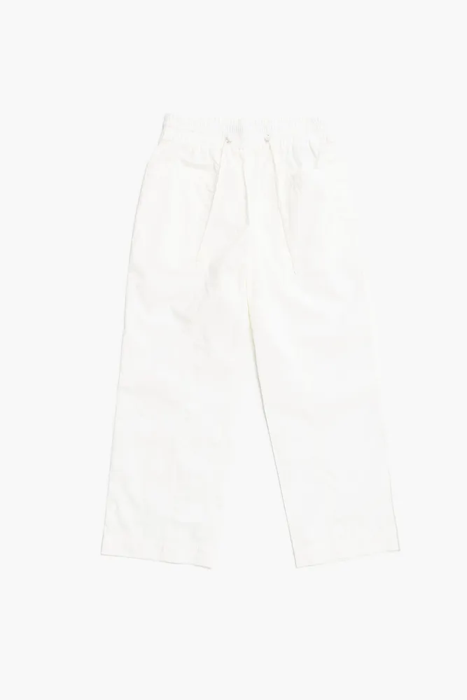 Pantalón jogger popelín blanco