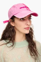 Gorra algodón bicolor rosa