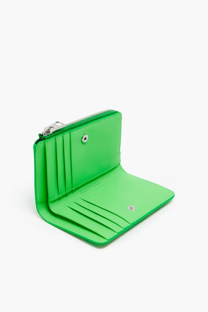 Cartera rectangular cocodrilo verde