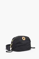 Bolso bandolera M nylon negro