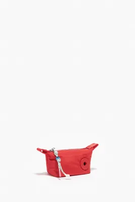 Monedero trapecio nylon rojo