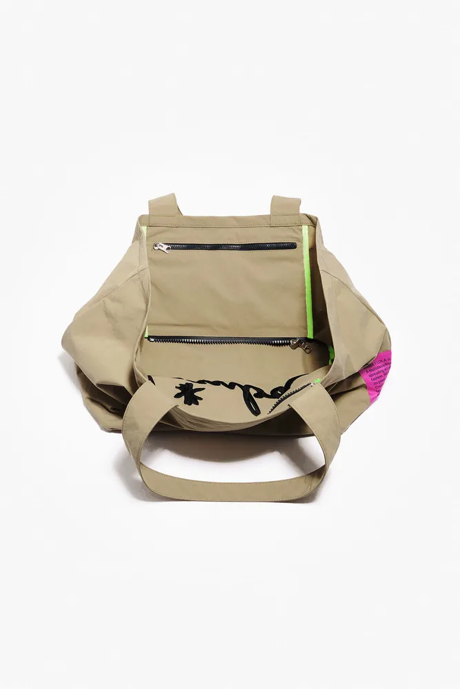 Bolsa shopper M nylon natural