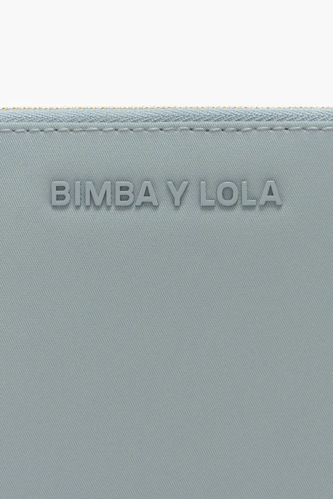 Billetera rectangular nylon verde agua