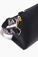 Bolso trapecio piel negro