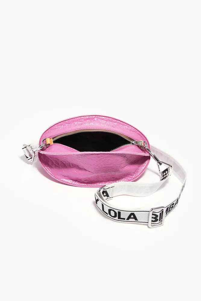 Bolso Pelota S piel rosa